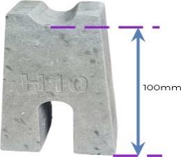 Con kê bê tông H10 chiều cao 100mm đúc từ khuôn FASIPA